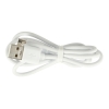 Wentylator biurkowy wiatrak przenośny bezprzewodowy USB z akumulatorem regulowany 4 poziomy mocy LED 38cm biały