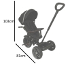 Rowerek trójkołowy TRIKE FIX Elite 2w1 rower spacerówka 6w1 czarny