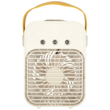 Klimatyzator klimator przenośny wentylator biurkowy nawilżacz 3w1 USB biały