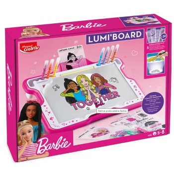 Tablica kreatywna podświetlana do rysowania Barbie Maped