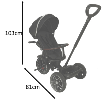 Rowerek trójkołowy TRIKE FIX Elite 2w1 rower spacerówka 6w1 czarny