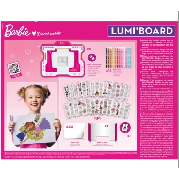 Tablica kreatywna podświetlana do rysowania Barbie Maped