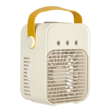 Klimatyzator klimator przenośny wentylator biurkowy nawilżacz 3w1 USB biały