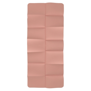 Mata fitness gimnastyczna do ćwiczeń jogi pilatesu fitness joga składana 183x61x0,4 cm różowy