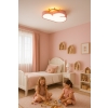 Lampa LED sufitowa plafon do pokoju dziecięcego ściemniana LUMELA + pilot chmurka różowa