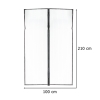 Moskitiera siatka magnetyczna LUARO na drzwi solidna mocny magnes 100x210cm
