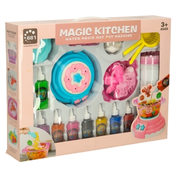 Klej żel kryształowy 3D crystal glue magiczna kuchnia szablony kreatywny zestaw 62 elementy niebieski