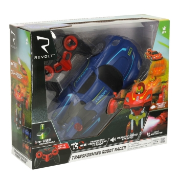 Samochód zdalnie sterowany Transformer Revolt TRANSFORMING ROBOT RACER niebieski