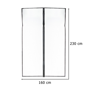 Moskitiera siatka magnetyczna LUARO na drzwi solidna mocny magnes 160x230cm